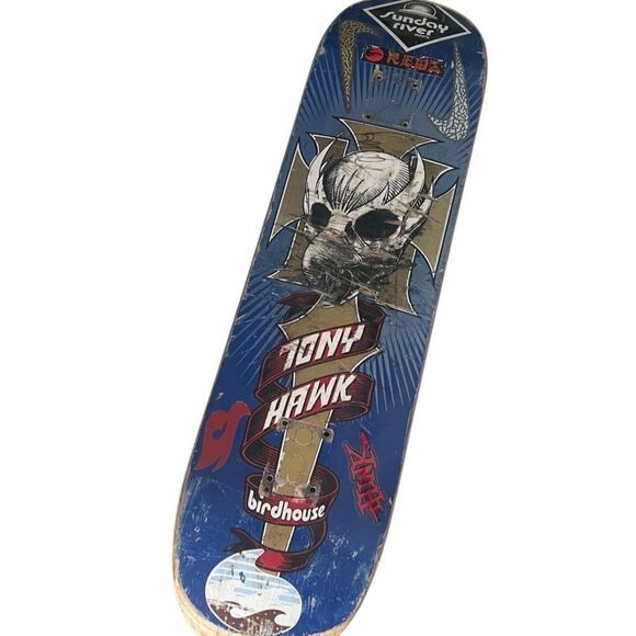 Bucky Lasek Signed Autopraphed Tony Hawk Birdhouse Skateboard Deck - Picture 1 of 8